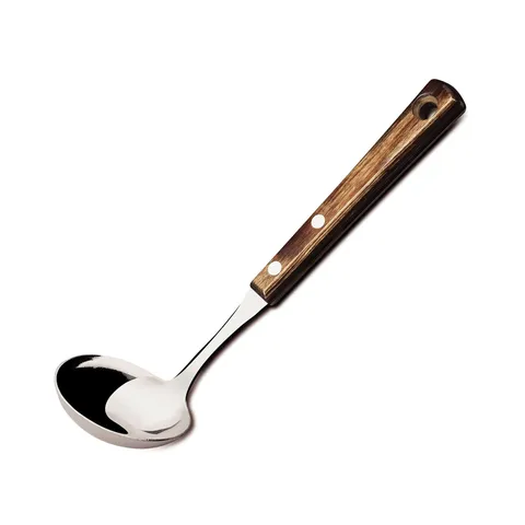 Muôi Múc Canh Tramontina 20cm Cán Gỗ Polywood Thép Không Gỉ An Toàn Sản Xuất Tại Brazil 21152/190