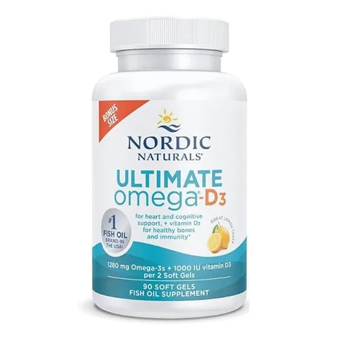 Ultimate Omega D3 Nordic Naturals - Giảm triglyceride trong máu ổn định huyết áp duy trì sức khỏe thành mạch chính hãng sản xuất Mỹ