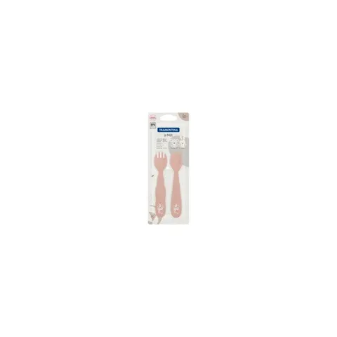Set Thìa Dĩa Ăn Dặm Tramontina Chất Liệu Nhựa PP Không BPA Sản Xuất Tại Brazil
