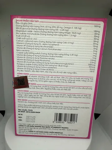 PREMUM CARE – Bổ sung sắt III, Acid Folic, DHA, D3 cho mẹ bầu trước và sau khi mang thai (Hộp 30 viên)