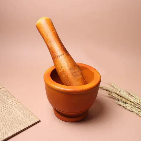 Bộ Cối Chày Thường Truyền Thống, đảm bảo an toàn vệ sinh thực phẩm khi giã trực tiếp các loại gia vị (TH710)