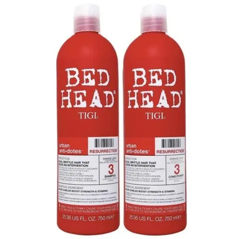 Dầu Gội Xả Tigi Red 3 Bed Head Urban Antidotes Resurrection - Phục Hồi Tóc Hư Tổn, Cung Cấp Độ Ẩm, Dưỡng Tóc Mềm Mượt Từ Mỹ 820253