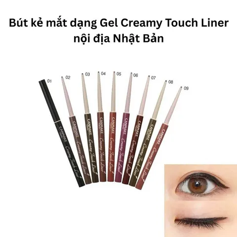 Chì Kẻ Mắt Canmake Creamy Touch Liner Siêu Mảnh Lâu Trôi Chống Nước Nhật Bản 820283