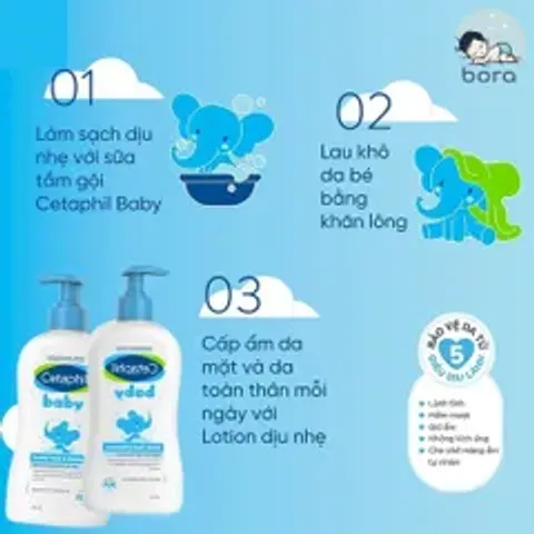 Sữa Tắm Gội Cho Bé Cetaphil Baby Wash & Shampoo 230ml 820294