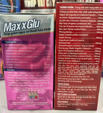 COMBO KHỚP KHỎE – VẬN ĐỘNG LINH HOẠT (MAXXGLU 60 VIÊN và KHỚP VAI GÁY NEW 60 VIÊN)
