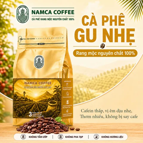 (1 Kg) CÀ PHÊ GU NHẸ - Rang Mộc Nguyên Chất 100%. (Đã bao gồm 8% VAT)