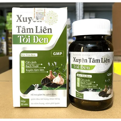 Viên Bổ Phổi Xuyênn ttâm liên tỏi đen tăng cường miễn dịch tăng cường đề kháng, phòng tránh bệnhh đường hô hấp mil tui