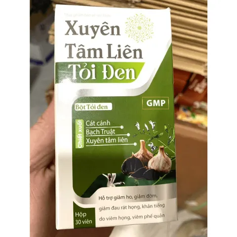 Viên Bổ Phổi Xuyênn ttâm liên tỏi đen tăng cường miễn dịch tăng cường đề kháng, phòng tránh bệnhh đường hô hấp mil tui