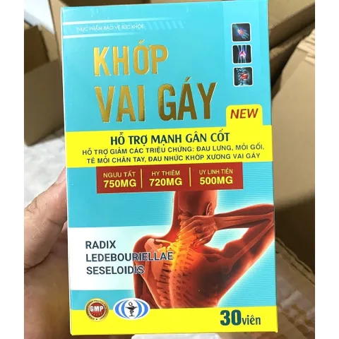 KHỚP VAI GÁY new Viên Vai Gáy Hỗ trợ giảm thoái hóa đốt sống cổ, cột sống, hếtt đau mỏi vai gáy, bồi bổ khí huyết tui