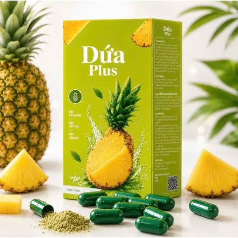 Kẹo Dứa Plus Dạng Vi.ên - Hỗ Tr.ợ Đẹp Dáng Sau 7 Ngày