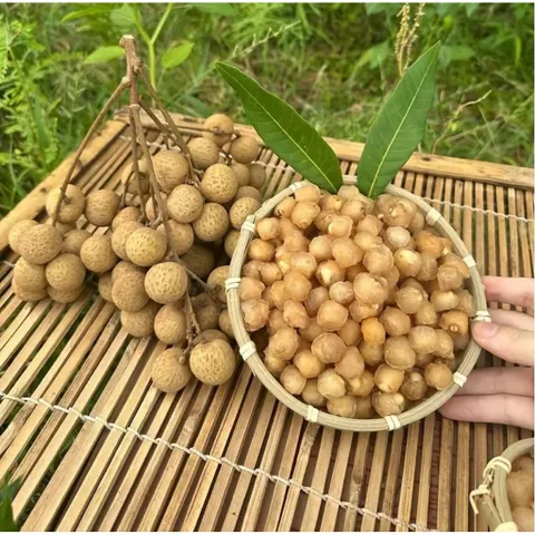 Combo 1KG - Long Nhãn Ôm Sen và Hạt Sen Ăn Liền, Thơm Ngon Giòn Bùi, Hỗ Trợ Giấc Ngủ Ngon