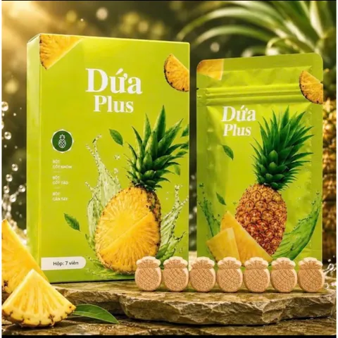 Combo Kẹo Dứa Plus + Xỗ Mỡ - Hỗ Trợ Giảm Kyy, Dáng Thon, Ngọt Nước, Thơm