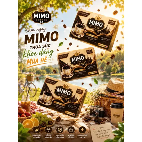 Combo 3 Hộp Cà Phê MiMo Sữa Thơm Ngon - Thon Dáng, Hỗ Trợ Thay Thế Bữa Ăn