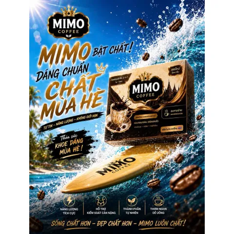 Combo 3 Hộp Cà Phê MiMo Sữa Thơm Ngon - Thon Dáng, Hỗ Trợ Thay Thế Bữa Ăn