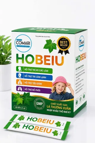 Siro Hobeiu hỗ trợ giảm ho cho bé