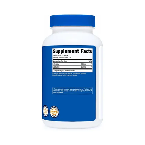 Viên Uống L-Arginine L-Citrulline Nutricost Hỗ Trợ Tim Mạch Cải Thiện Lưu Thông Máu - YoungFit