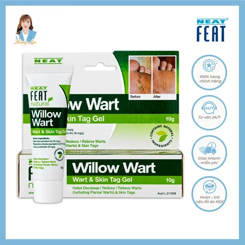 Gel xử lý mụn cóc, mụn thịt và thịt dư New Zealand Neat Feat Natural Willow Wart And Skin Tag Gel 10g