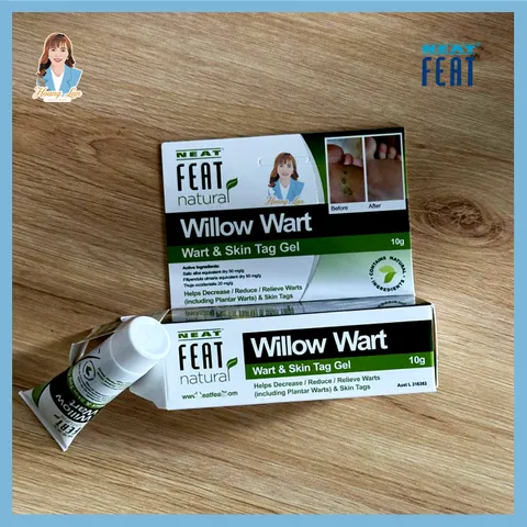 Gel xử lý mụn cóc, mụn thịt và thịt dư New Zealand Neat Feat Natural Willow Wart And Skin Tag Gel 10g