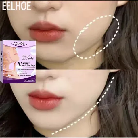 Hộp 60 Miếng Dán Nâng Cơ Mặt Trong Suốt Chống Nước - Sản Phẩm Làm Đẹp Tạo Khuôn Mặt Chữ V Thon Gọn Tự Nhiên 820797