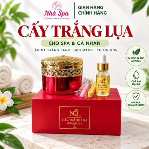Combo cấy trắng lụa cho spa và cá nhân | Cấy trắng lụa Hoàng Gia hàng chính hãng