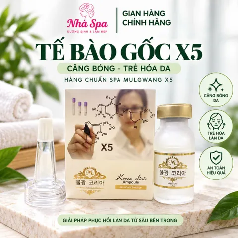Tế bào gốc MULGWANG X5 căng bóng Chính Hãng hàng chuẩn spa muwang X5