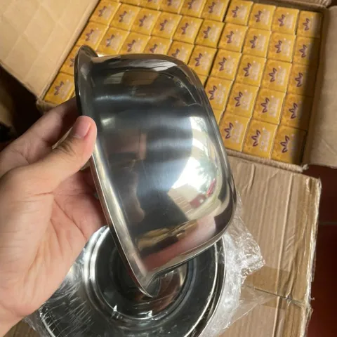 Bát inox Mạ Vàng, bát rửa mặt, bát đựng nước chuyên dùng cho spa size 20cm - 22cm 820815