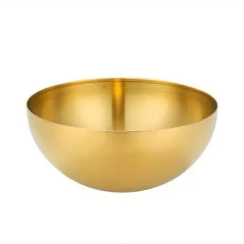 Bát inox Mạ Vàng, bát rửa mặt, bát đựng nước chuyên dùng cho spa size 20cm - 22cm 820815