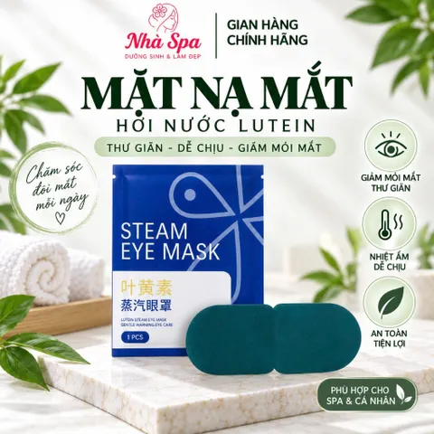 Combo 10 chiếc Mặt nạ mắt hơi nước Lutein dùng một lần có nén ấm áp và nóng để làm dịu mắt