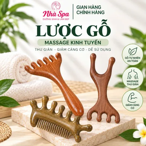 Thiết bị nâng cơ mặt Lược Massage Dụng cụ cạo mũi Lược cào dài tay Trị liệu