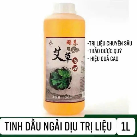Tinh Dầu Massage Body Cao Cấp, Dầu Vai Gáy Gừng, Ngải Cứu 1000ml