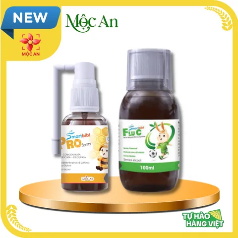 Giúp Giảm Đau Rát Họng, Viêm Họng Do Cảm Lạnh, Cảm Cúm Smartbibi Flu C Vá Pro Spray Xịt Họng Smartbibi Flu C