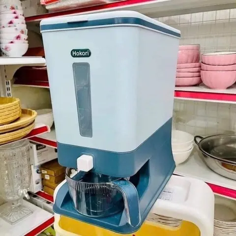 thùng đựng gạo 10kg hokori – gọn gàng, tiện lợi cho gian bếp