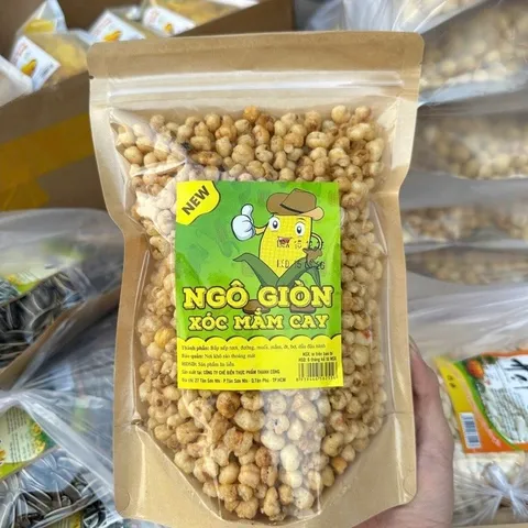 ngô xóc mắm cay – giòn giòn, đậm vị, ăn vặt cực cuốn