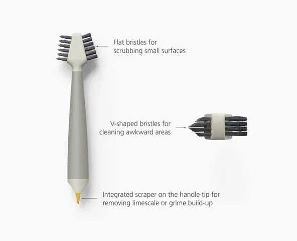 Bàn chải vệ sinh khe hở nhỏ Joseph Joseph 6500021 3in1 Cleantech