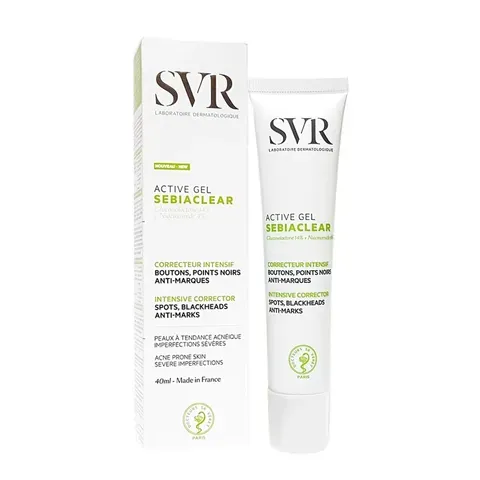 Kem Mụn SVR Sebiaclear Active 40ml - Giảm Mụn, Làm Sạch Da, Dành Cho Da Nhạy Cảm - Sản Phẩm Chính Hãng