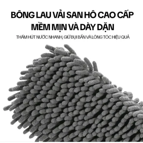 ( Siêu Rẻ ) Cây Lau Nhà San Hô Tự Vắt Xoay 360° Dễ Sử Dụng 820962