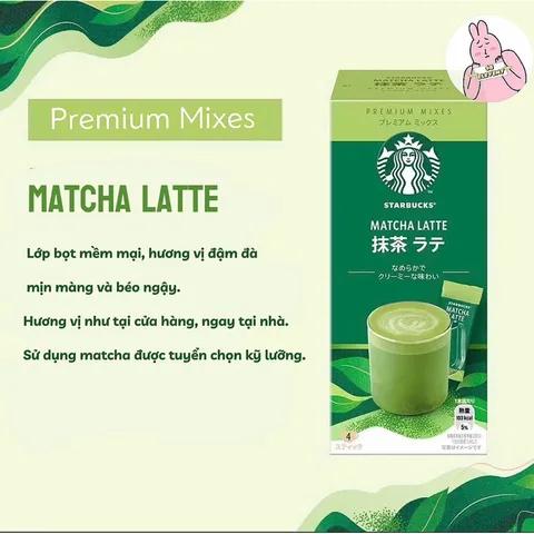 🔥 Matcha Trà Xanh - Starbucks Matcha Latte nội địa Nhật Bản có mix