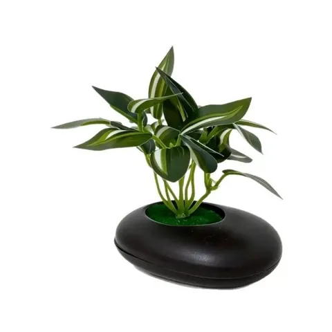 Chậu cây bằng nhựa thiết kế tinh sảo kích thước 11*10cm trang trí phòng,làm quà tặng