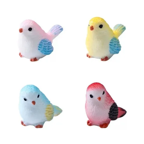 Mô hình chim mini bằng nhựa kích thước 2.3cm trang trí tiểu cảnh,chậu cây,bể cá,terarium,taplo ôt ô…