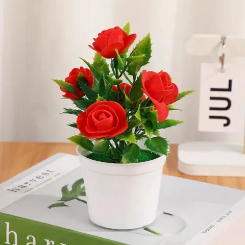 Chậu hoa hồng xốp nhựa siêu xinh kích thước 16*11cm trang trí phòng,làm quà tặng ý nghĩa