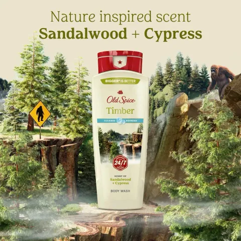 Sữa Tắm Hương Gỗ Old Spice Timber 532ml
