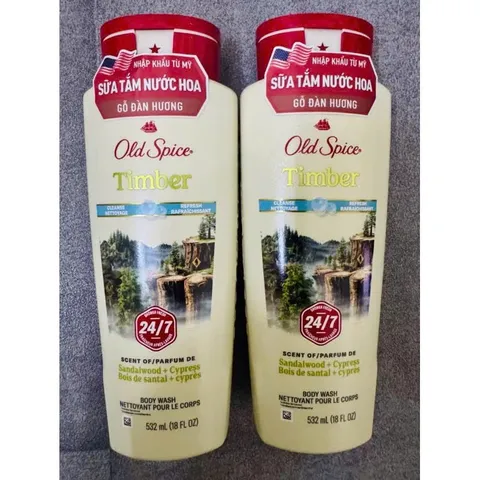 Sữa Tắm Hương Gỗ Old Spice Timber 532ml