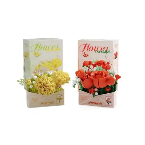 [Flower] Đồ Chơi Mô Hình Mini 3D Giỏ Hoa - Đồ Chơi Giải Trí, Trang Trí Bàn Học, Tủ Sách