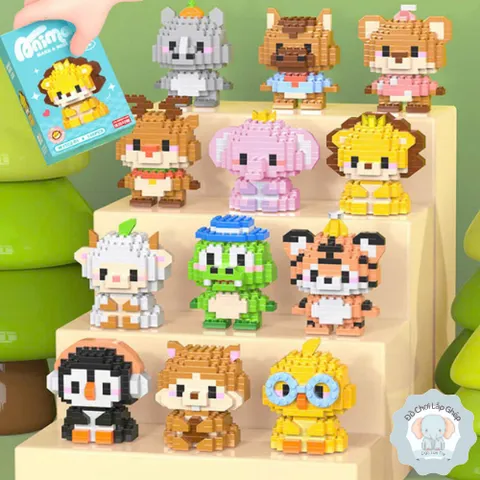 [ Mẫu Mới ] Đồ Chơi Lắp Ráp Mini 3D Nhân Vật Hoạt Hình Đáng Yêu Cho Bé, Đồ Chơi Lắp Ghép Dễ Thương | Đức Lâm