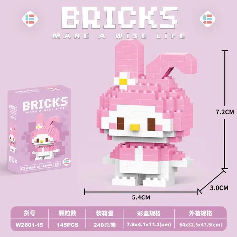 Mô hình lắp ráp 3D mini nhân vật hoạt hình đáng yêu cho bé, đồ chơi xếp hình 3D thu nhỏ | Đức Lâm