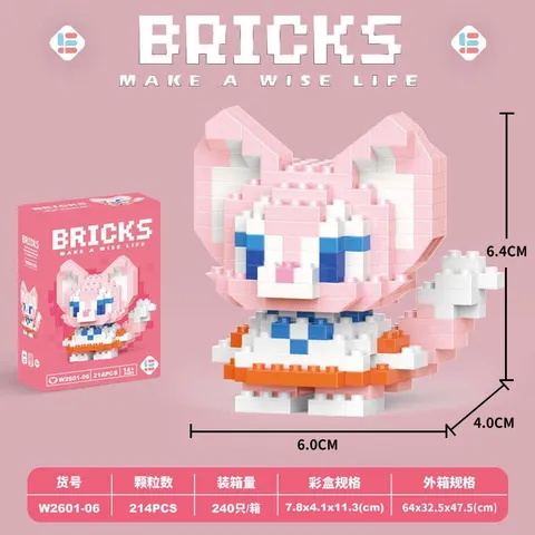 Mô hình lắp ráp 3D mini nhân vật hoạt hình đáng yêu cho bé, đồ chơi xếp hình 3D thu nhỏ | Đức Lâm