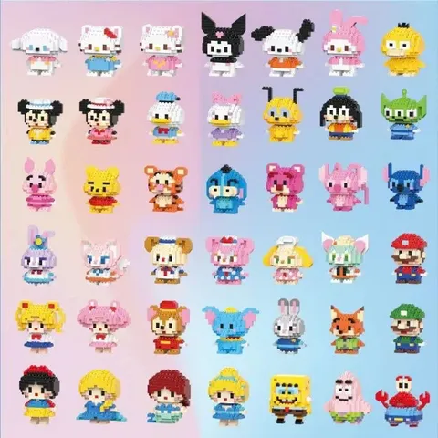Đồ chơi 3D mini nhân vật bé gái cực kì đáng yêu dành cho các bé, đồ chơi 3D mini thu nhỏ
