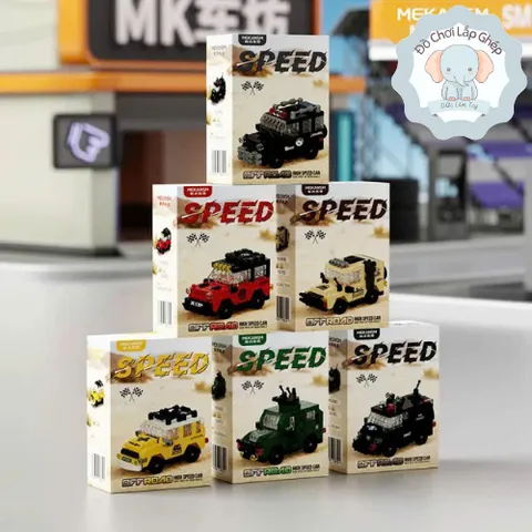 [Speed] Đồ Chơi Mini 3D Mô Hình Oto - Đồ Chơi Trang Trí Bàn, Kệ, Tủ Sách Cho Bé