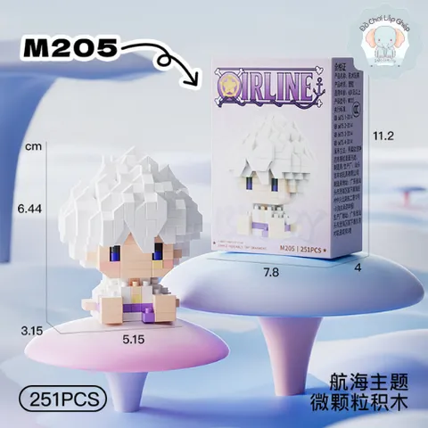 Bộ Đồ Chơi Lắp Ráp 20 Nhân Vật Hoạt Hình 3D Mini - Đồ Chơi Hải Tă,,,c - Đồ Chơi Trang Trí Cho Bé