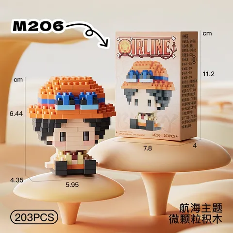 Bộ Đồ Chơi Lắp Ráp 20 Nhân Vật Hoạt Hình 3D Mini - Đồ Chơi Hải Tă,,,c - Đồ Chơi Trang Trí Cho Bé
